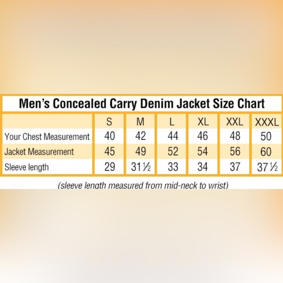 NRA Concealed Carry Denim Jacket Size Medium - Picture 11 of 12